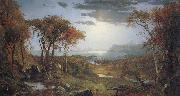 Jasper Cropsey Autumn on the Hudson River oil painting